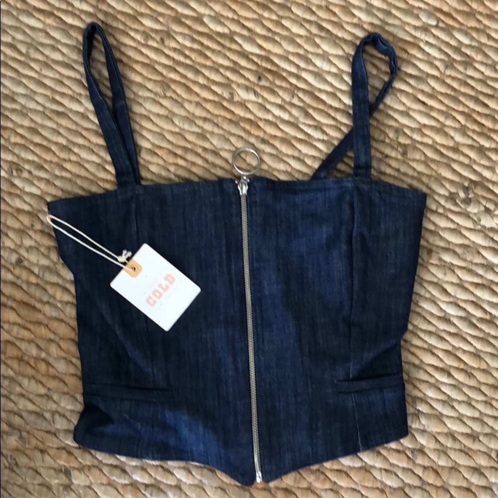 Stone cold fox denim top